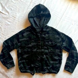 Sanctuary On The Road cotton hoodie in Earth camo